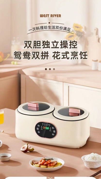 Double-Liner Rice Cooker Household Rice Soup Separation Multifunctional Rice Cooker Electric Caldron Electric Frying Pan Smart Reservation Electric Heat Pan