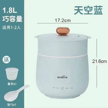 Smart Mini Electric Caldron Rice Cooker Small Household Multi-Function1-2Rice Cooker Electric Frying Pan Porridge Soup