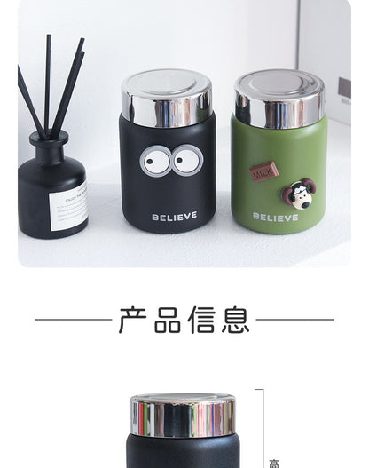 Mini Thermal Mug Girls Good-looking Small Cute Portable 316 Stainless Steel Water Cup 180ml Exquisite Pocket Cup