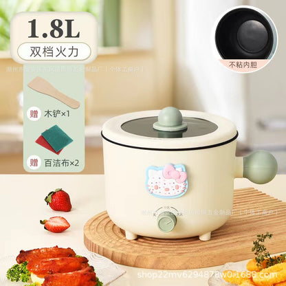 Double-Speed Electric Caldron Dormitory Pot Electric Chafing Dish Small Electric Pot Instant Noodle Pot Frying Pan Electric Hot Pot Rice Cooker