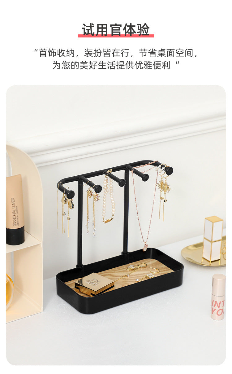 Japanese Jewelry Display Rack Desktop Dresser Hanging Earrings Necklace Bracelet Ring Hanging Rack Hallway Key Storage Box