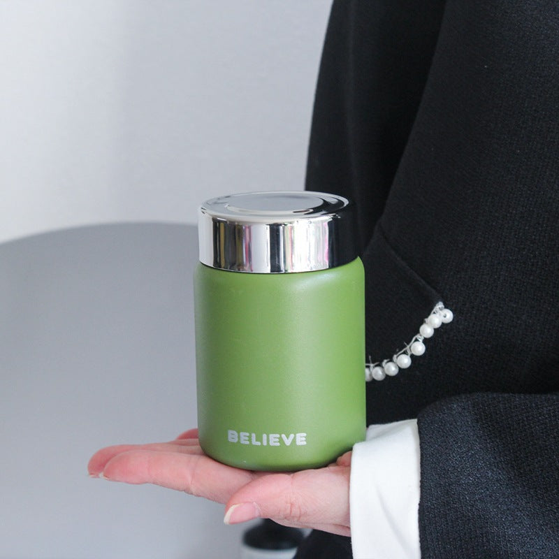 Mini Thermal Mug Girls Good-looking Small Cute Portable 316 Stainless Steel Water Cup 180ml Exquisite Pocket Cup