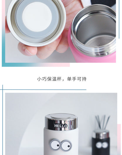 Mini Thermal Mug Girls Good-looking Small Cute Portable 316 Stainless Steel Water Cup 180ml Exquisite Pocket Cup