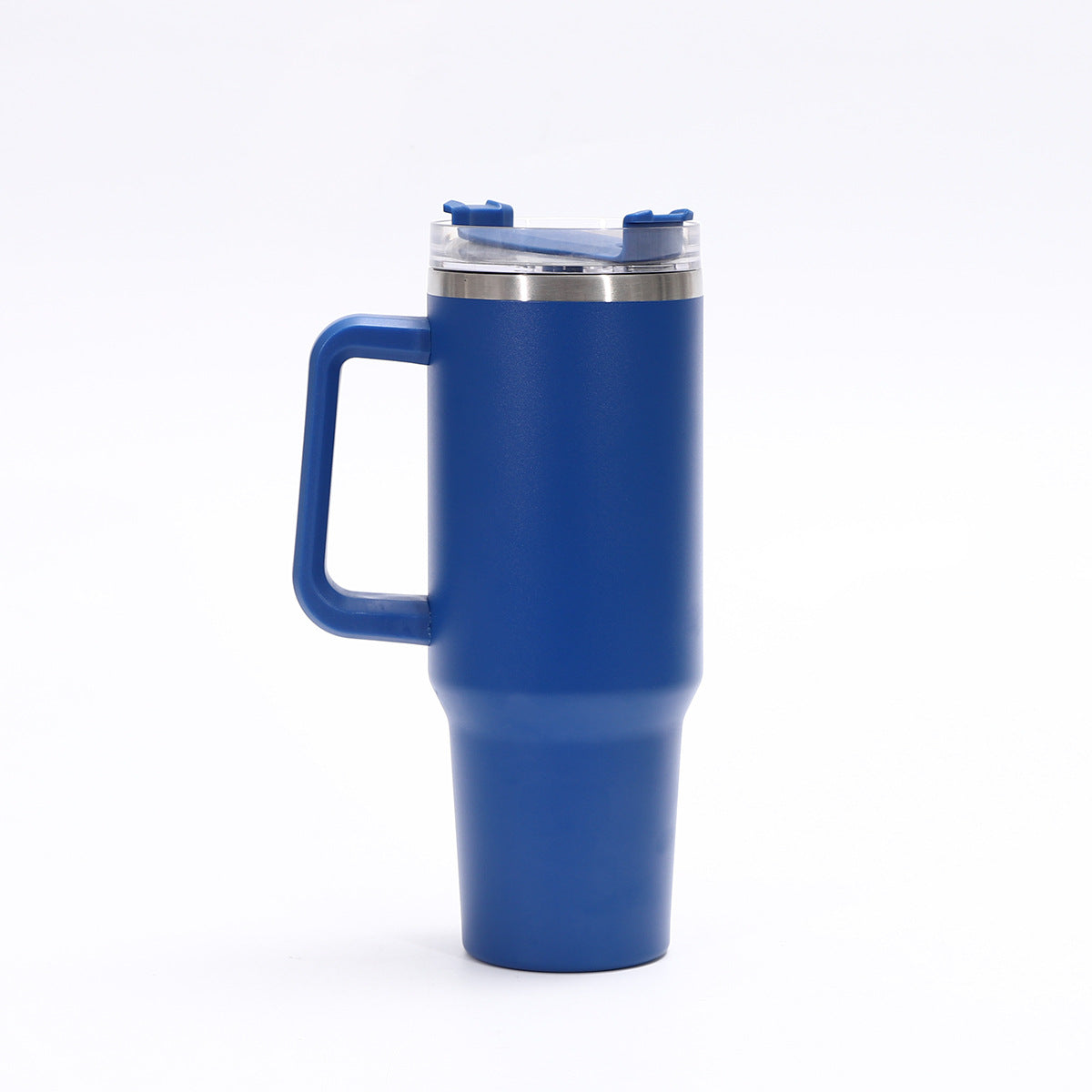 Cross-Border Thickened 304 Stainless Steel Vacuum Cup Large Capacity Handle Large Ice Cup Transparency Cover Generation 40Oz Cup