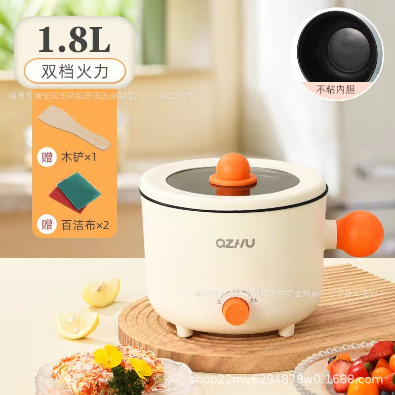 Double-Speed Electric Caldron Dormitory Pot Electric Chafing Dish Small Electric Pot Instant Noodle Pot Frying Pan Electric Hot Pot Rice Cooker