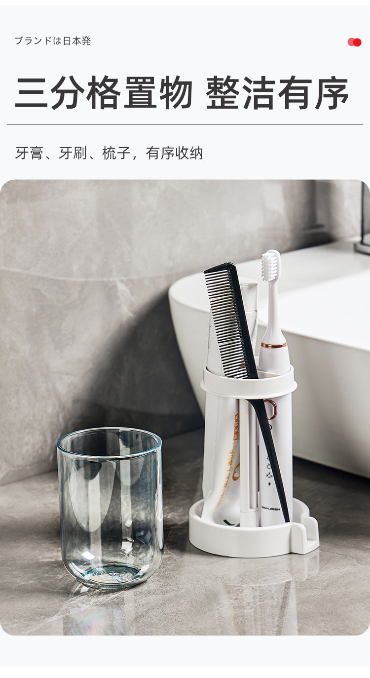 New Toothbrush Holder with Dust Cover Toothbrush Cup Holder Draining Guide Storage Cup Holder Household Multi-Functional Toothbrush Stand