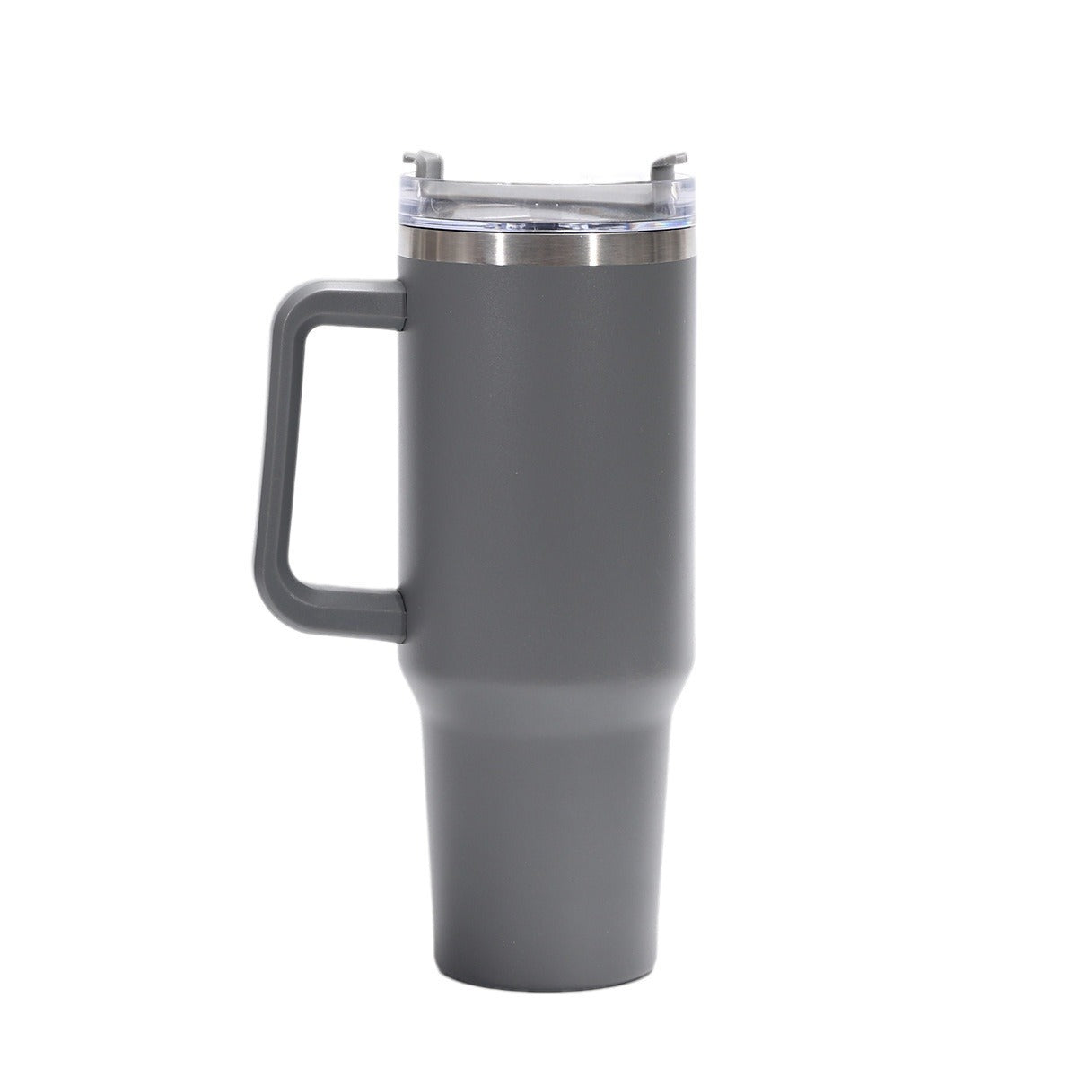 Cross-Border Thickened 304 Stainless Steel Vacuum Cup Large Capacity Handle Large Ice Cup Transparency Cover Generation 40Oz Cup