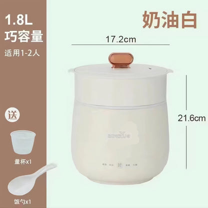 Smart Mini Electric Caldron Rice Cooker Small Household Multi-Function1-2Rice Cooker Electric Frying Pan Porridge Soup