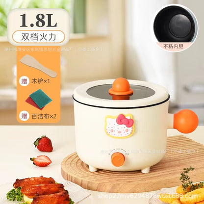 Double-Speed Electric Caldron Dormitory Pot Electric Chafing Dish Small Electric Pot Instant Noodle Pot Frying Pan Electric Hot Pot Rice Cooker