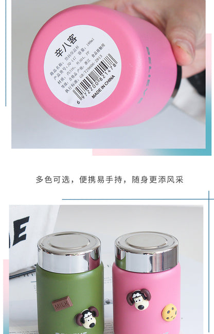 Mini Thermal Mug Girls Good-looking Small Cute Portable 316 Stainless Steel Water Cup 180ml Exquisite Pocket Cup