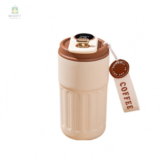 In Stock 316 Stainless Steel Coffee Cup Double-Layer Vacuum Smart Insulation Cup Outdoor Portable Vehicle-Mounted Handy Gift Cup