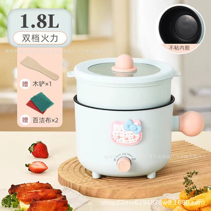 Double-Speed Electric Caldron Dormitory Pot Electric Chafing Dish Small Electric Pot Instant Noodle Pot Frying Pan Electric Hot Pot Rice Cooker