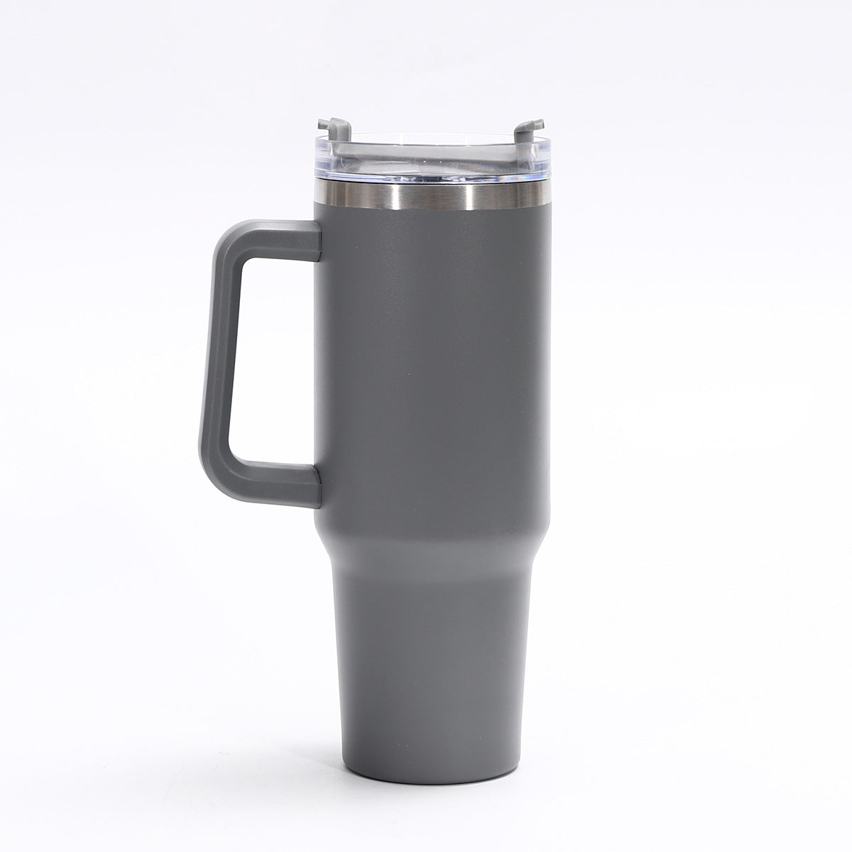 Cross-Border Thickened 304 Stainless Steel Vacuum Cup Large Capacity Handle Large Ice Cup Transparency Cover Generation 40Oz Cup