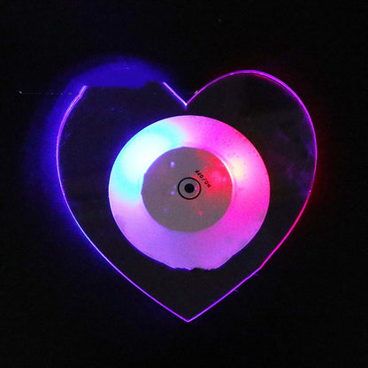 LED Glow Coaster Acrylic Crystal Emitting Luminous Bar Cocktail Mug Stand Light Coasters Flashing Base Tableware Decoration Pads