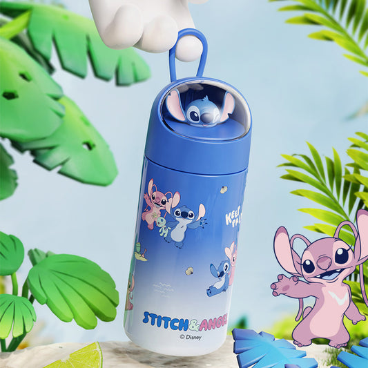 New Stitch Strawberry Bear Dream Insulation School Season Student Portable Drinking Cup Cute Children Cartoon