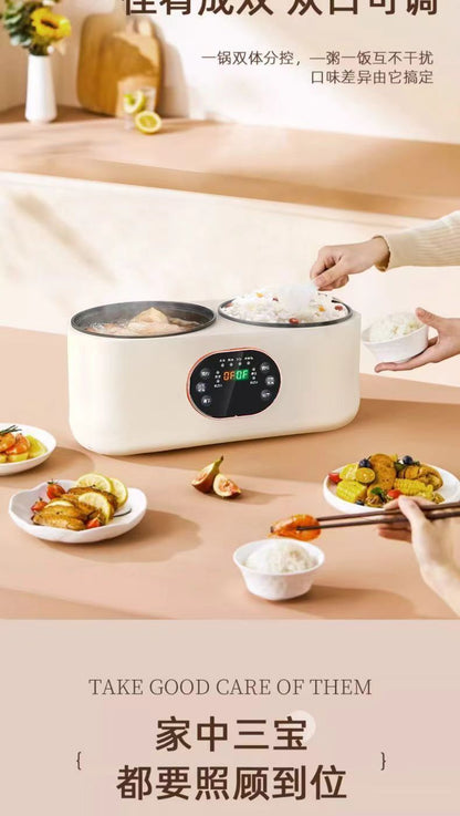 Double-Liner Rice Cooker Household Rice Soup Separation Multifunctional Rice Cooker Electric Caldron Electric Frying Pan Smart Reservation Electric Heat Pan