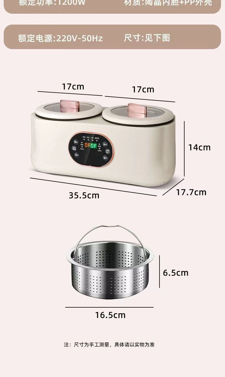 Double-Liner Rice Cooker Household Rice Soup Separation Multifunctional Rice Cooker Electric Caldron Electric Frying Pan Smart Reservation Electric Heat Pan