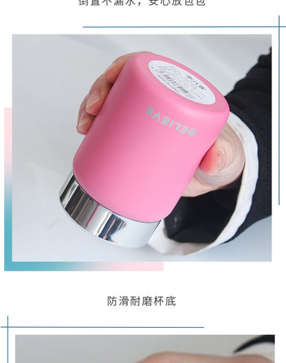 Mini Thermal Mug Girls Good-looking Small Cute Portable 316 Stainless Steel Water Cup 180ml Exquisite Pocket Cup