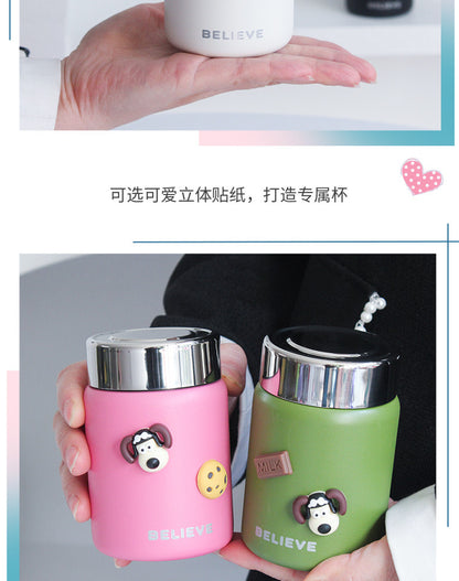 Mini Thermal Mug Girls Good-looking Small Cute Portable 316 Stainless Steel Water Cup 180ml Exquisite Pocket Cup