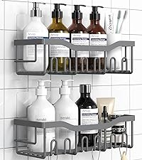 5-Pack Rust-Resistant Stainless Steel Bathroom Organizer