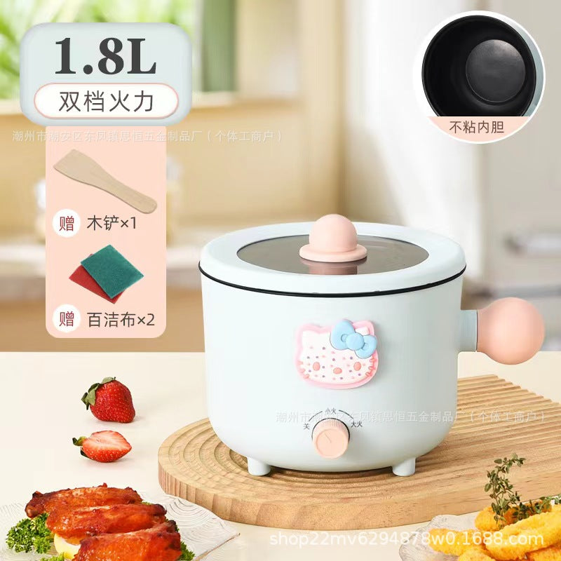 Double-Speed Electric Caldron Dormitory Pot Electric Chafing Dish Small Electric Pot Instant Noodle Pot Frying Pan Electric Hot Pot Rice Cooker