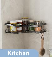 5-Pack Rust-Resistant Stainless Steel Bathroom Organizer